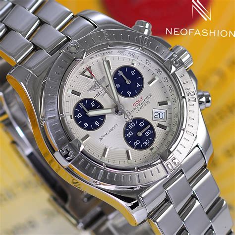 breitling colt chronograph white face|breitling colt chronograph automatic price.